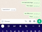 भाभी ने व्हाट्सप्प पे अपनी चूत दिखाई .whatsapp chat with bhabi 10/16