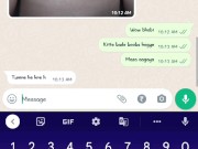 भाभी ने व्हाट्सप्प पे अपनी चूत दिखाई .whatsapp chat with bhabi 9/16