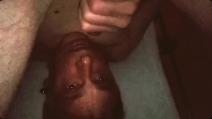 Wanking and cumming into my mouth