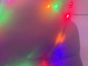 Striptease while putting up some Holiday lights! 13/16