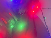 Striptease while putting up some Holiday lights! 14/16