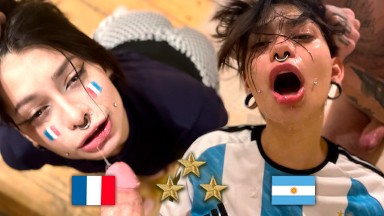 Argentina World Champion, Fan Fucks French After FINAL - Meg Vicious