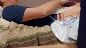 Cathing myself with an almost full bladder