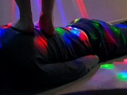 Dominatrix Nika tramples the body of a slave with bare feet 13/16