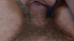 Cumshot after two hours of edging