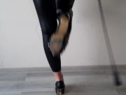 Worship sexy booty in leggings and Dominatrix Nika will sit on your face 5/16