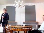 TUTOR4K. Sex with stud is inappropriate but tutor can't resist having it 3/16