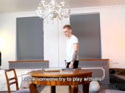 TUTOR4K. Sex with stud is inappropriate but tutor can't resist having it 5/16