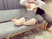 ソファーでお昼寝中の彼女に触ったら我慢できず美乳を揉みしだく - 日本人/素人カップル/個人撮影/ハメ撮り 11/16