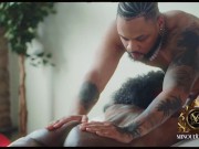 Lucky Guy With Huge BBC Gives Ebony Model Nuru Massage 12/16