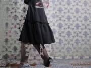 Mature BBW MILF with big saggy tits changes clothes. 6/16