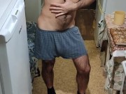 Finishing the kitchen chores