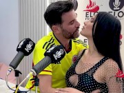 EloPodcast showing him ass in a horny interview with Ambar Prada