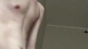 cute student enjoys a masturbator in college