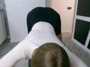 Teacher fucked a student instead of a lesson - creampie 8/16