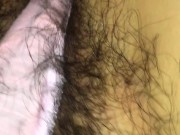 パンツの上からオナニー♡クリトリス責めまくりで染みを作ってイっちゃう剛毛素人【個人撮影】 11/16