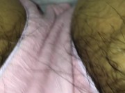 パンツの上からオナニー♡クリトリス責めまくりで染みを作ってイっちゃう剛毛素人【個人撮影】 6/16