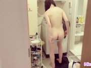 お風呂あがりの彼女をしたら可愛すぎて興奮-日本人/素人カップル/盗撮/全裸 11/16