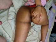 My innocent stepsister finds out that I am watching her and what she does is turn me on and give me 5/16