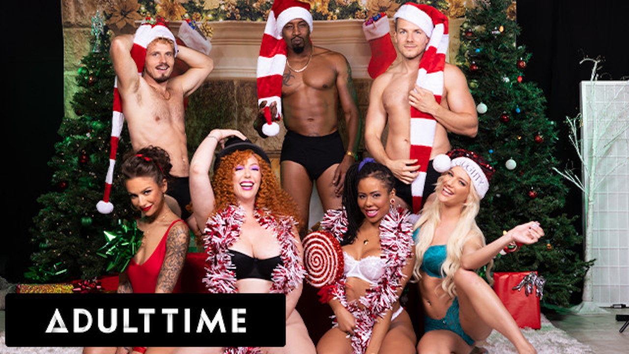 Interracial Orgy Time - ADULT TIME'S INTERRACIAL HOLIDAY GROUP SEX ORGY! - RedTube