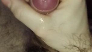 Big hairy Dick solo massive cum