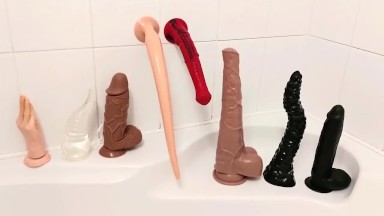 Anal Dildo Marathon