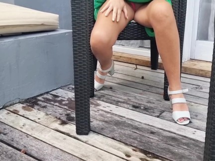 Public Squirt 💦 Multiple orgasm with Lovense control