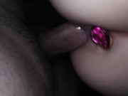 Giving a gringa a puppy while she has an anal plug in her ass for the first time, how delicious 💦 8/16