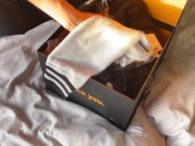 My Stepsis received a Pornhubox. First She was Full of Joy and then She was Full of Sperm. CREAMPIE 2/16