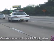 Wild Brunette Is Naked Driving Around Tampa 1/16