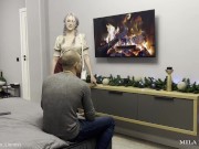 Fucked tight, sweet pussy of a beautiful,  elite slut and cum on face. Лучший секс. 1/16