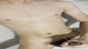 Twink teen just got horny in the bathroom
