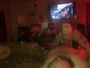 BBW gets what she wants from bearded daddy 8/16