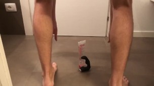 ANAL VIBRATOR - first time. Solo male jerk off 🍌💦🍑🍆