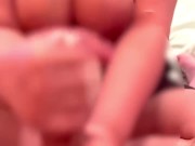 痴女‼︎オナホール,パイズリでしごく爆乳なOL❤︎射精後もオナホールに再度突っ込まれて男の潮吹き❤︎#136【HJJ】 15/16