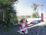 VR Conk Virtual Reality sex fantasy in world of Sword Art Online with Yuuki Asuna VRPorn 2/16