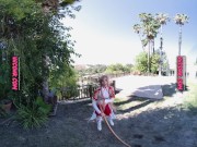 VR Conk Virtual Reality sex fantasy in world of Sword Art Online with Yuuki Asuna VRPorn 3/16