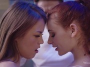 WOWGIRLS Two Eastern European girls Cindy Shine and Kate Rich fucking their mutual friend 3/16