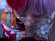 メガネ姿のONEPIECE 歌姫ウタが幼馴染をウタワールドに連れてエロチ〇ポをごっくんフェラで興奮しちゃう♡ one piece cosplay gokkun UTA