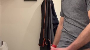 Masturbating and cumming in the toilet