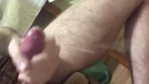 First time jerk off my big dick.