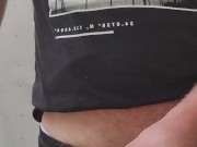 Wanking outside in die garden 12/16