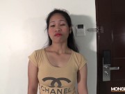 Cute Filipina girl interviewed for a maid job then sucks her future bosses cock 5/16