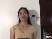Cute Filipina girl interviewed for a maid job then sucks her future bosses cock 7/16