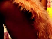 Black girl teen shows you her pussy outline and beautiful ass from behind 12/16