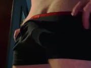 Husband shows off HUGE cock! 2/16