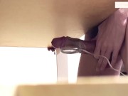Edging 3 times cumshot handsfree with vibrator egg toy. Homemade solo amateur neighbors watching 9/16