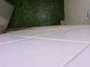 Quick blowjob in gym bathroom. 16/16