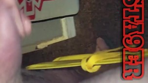 Justa9er big dick too big for masturbation machine jacks off 9 inches instead