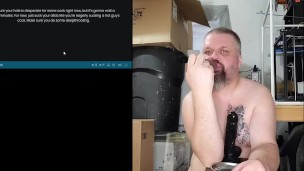 Locktober Day 8 slave continues with anal training